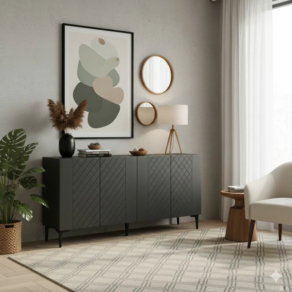 Konsolë Skye Decor, Resso 150, antracit