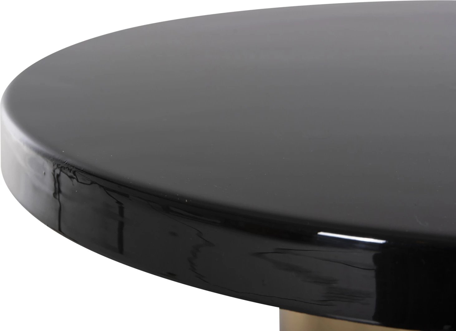 Tavolinë ndihmëse SURAT, metalike, ngjyrë zezë-ari, FH4236.04, Φ50,5x59,5H cm