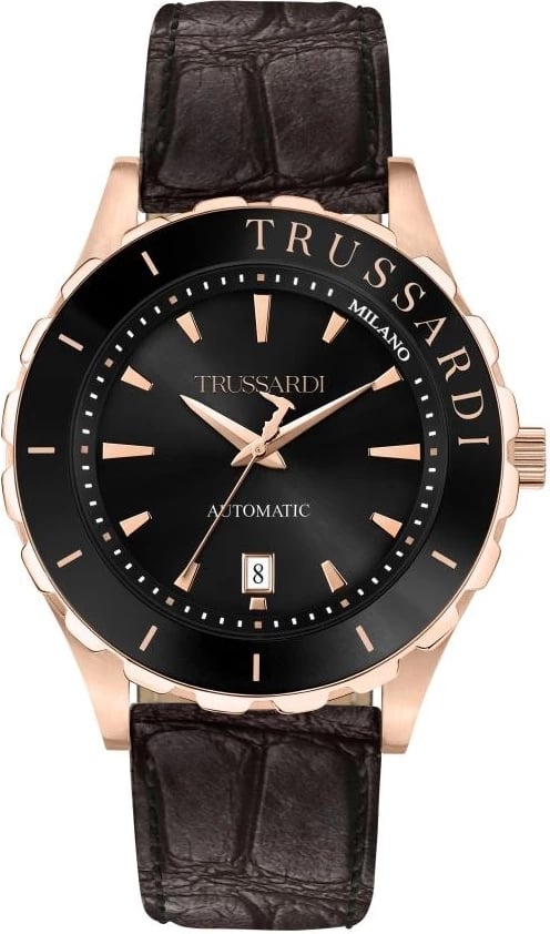 Orë dore TRUSSARDI R2421143001 për meshkuj, e zezë