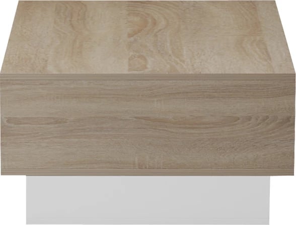 Tavolinë kafeje Dekost, ngjyrë sonoma-bardhë, 105x50x32cm