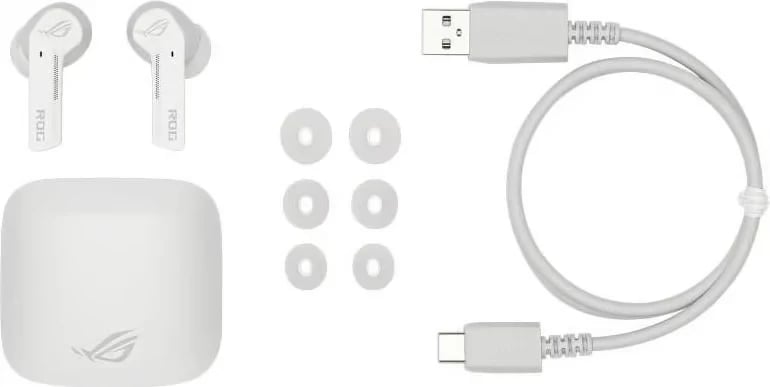 Dëgjuese per Gaming Asus ROG Cetra True, Wireless,  të bardha