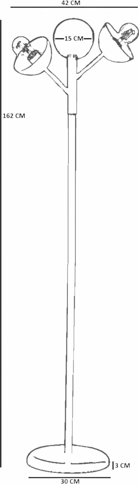 Llambë dyshemeje, ngjyrë gri, Opviq, 8949-2