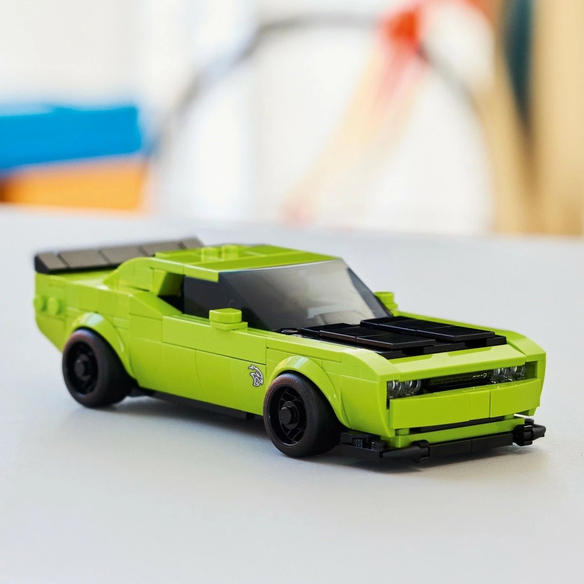 Set ndërtimi LEGO Speed Champions Dodge Challenger SRT Hellcat 77237, 390 pjesë, e gjelbër