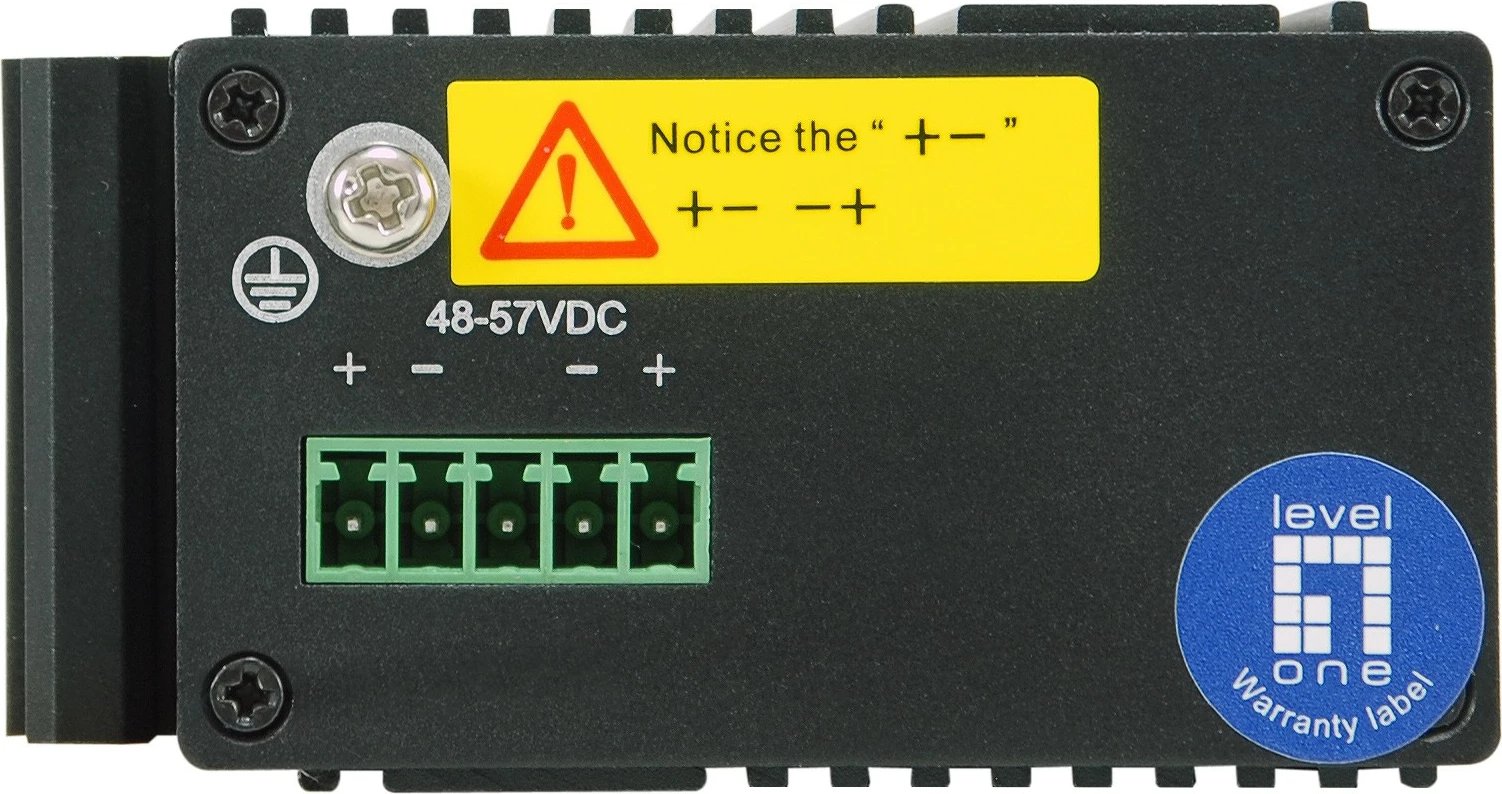 Switch LevelOne 5-Port Gigabit Industrial, DIN-Rail, Ethernet Gigabit, PoE