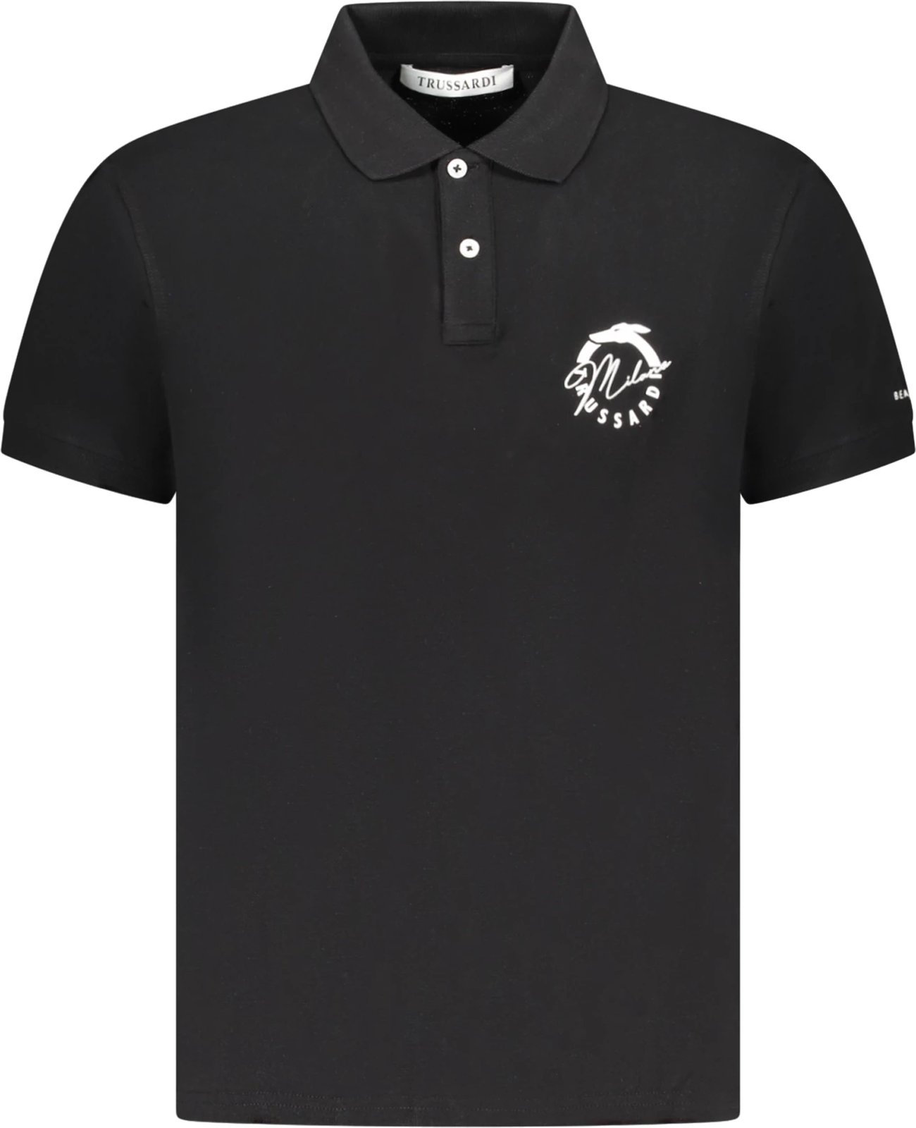 Maicë polo Trussardi meshkuj, e zezë