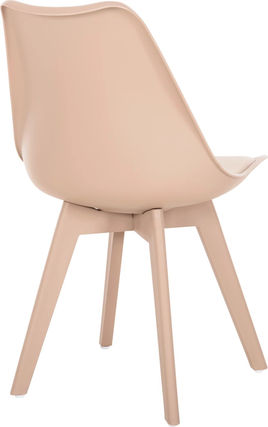 Karrige për ngrënie Vegas FH0033.45 me këmbë polipropileni dhe ndenjëse PP kapuçino 46x58x82 cm, set prej 4 copë