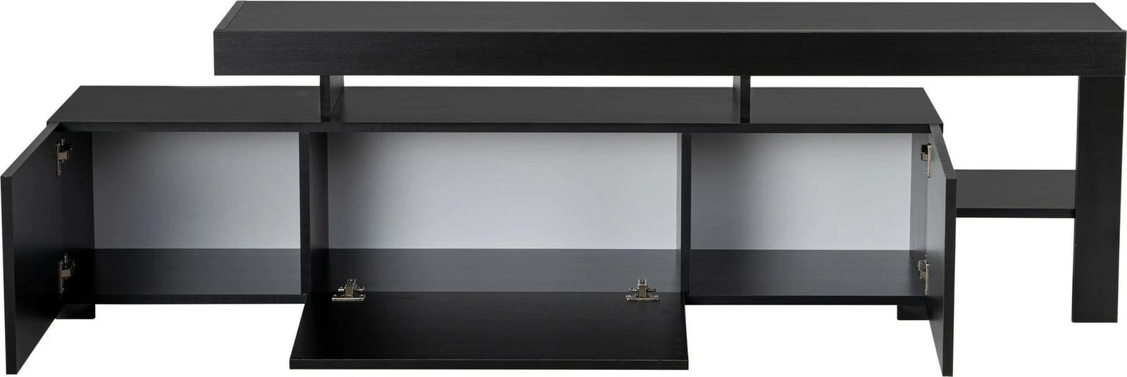 Komodë për TV Hanah Home, Beliz, ngjyrë dru e zezë