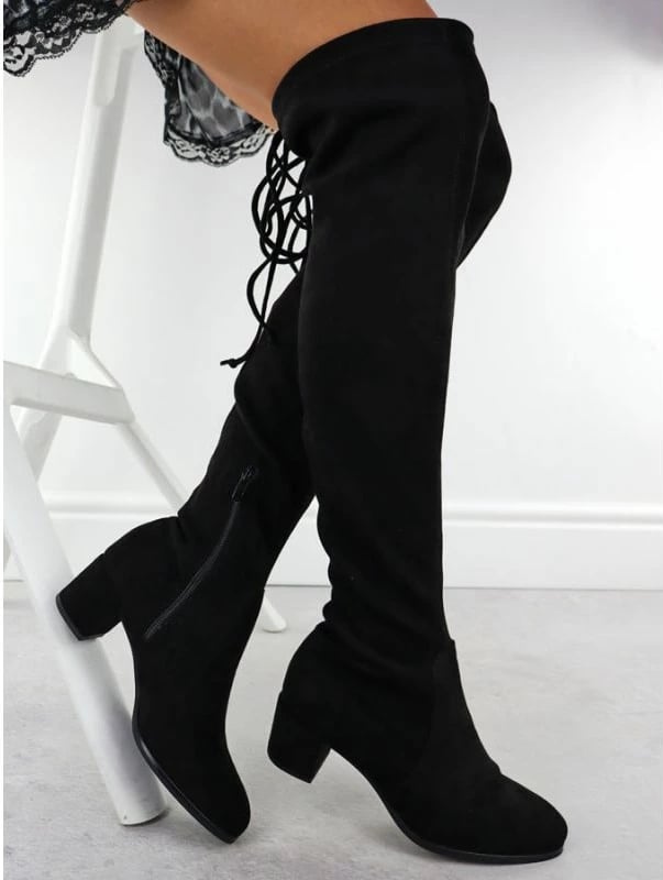 Çizme femrash Sergio Leone KZ25413, të zeza