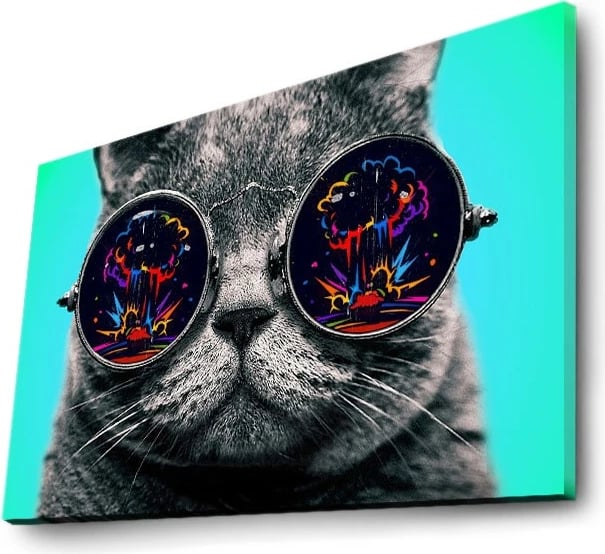 Pikturë dekorative me drita LED, shumëngjyrëshe, 45x70cm, 4570DACT-61