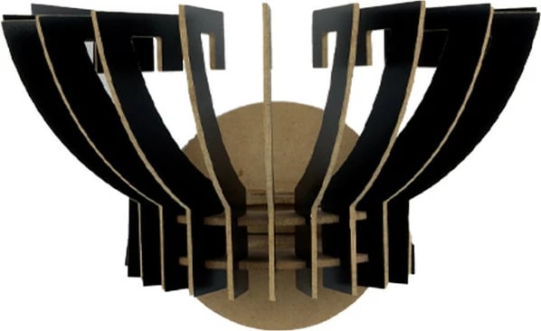 Llambë muri Opviq, 209-TS2, e zezë, set prej 2 copash