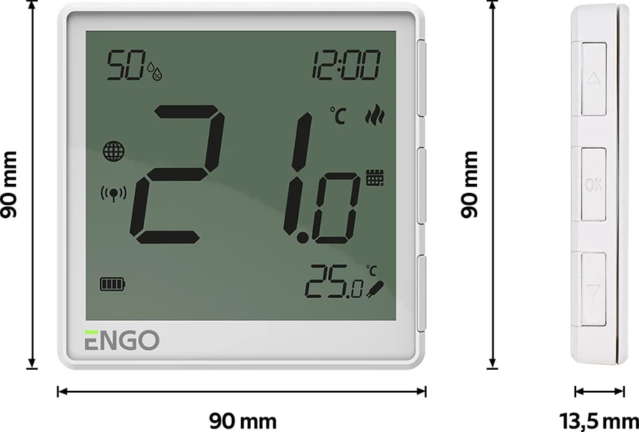 Termostat dhome EONEBATW 