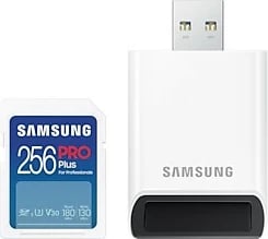 Kartelë memorie Samsung PRO Plus 256GB SDXC UHS-I, e bardhë