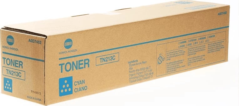 Toner, Konica Minolta, TN213C / A0D7452, rendiment 19000 faqe, cyan