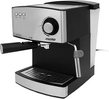 Aparat espresso, Mesko, MS 4403, 15 bar, 1.6L, 850W, inox, argjendtë