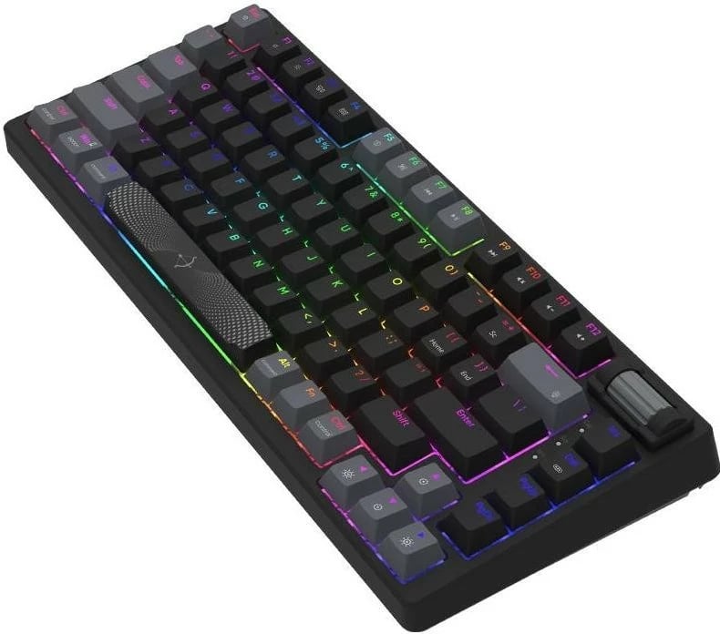 Tastierë Aqirys ADARA MINI LE, RGB, 81 taste, black-grey
