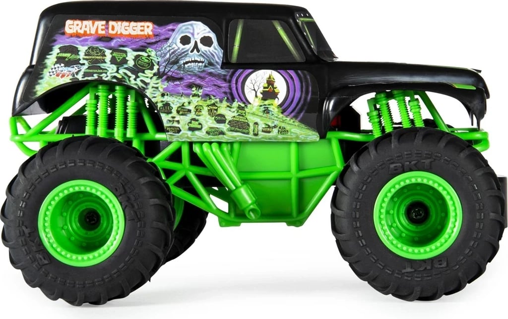 Kamion lodër me telekomandë Monster Jam Grave Digger 1:24, SPIN MASTER, shumëngjyrësh