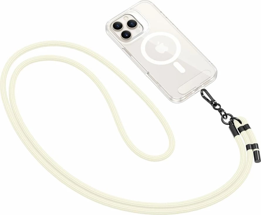 Rrip crossbody për celular Tech-Protect C1S, i bardhë, me 2 adaptera