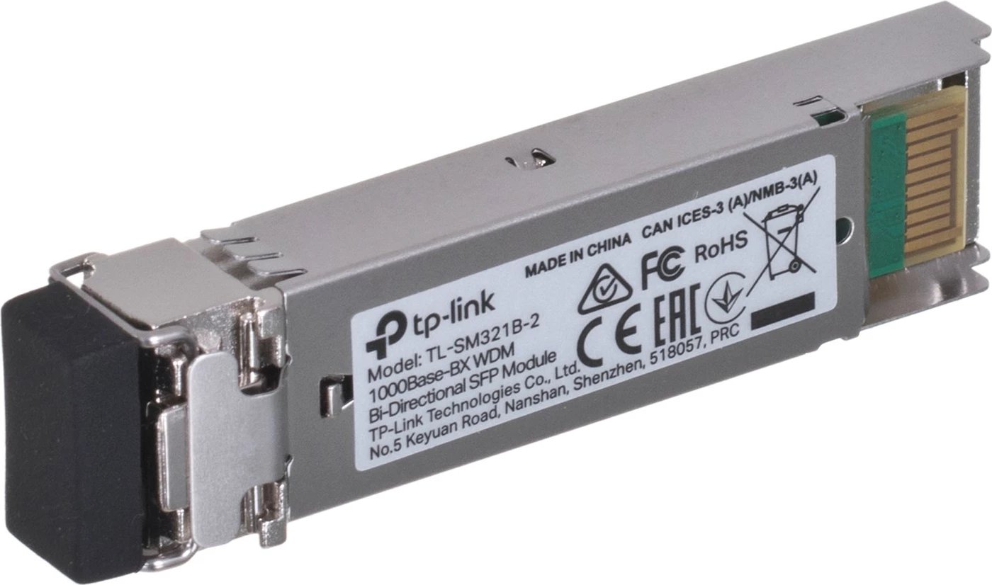 Modul transmetuesi i rrjetit TP-Link TL-SM321B-2, Fiber optik 1250 Mbit/s SFP