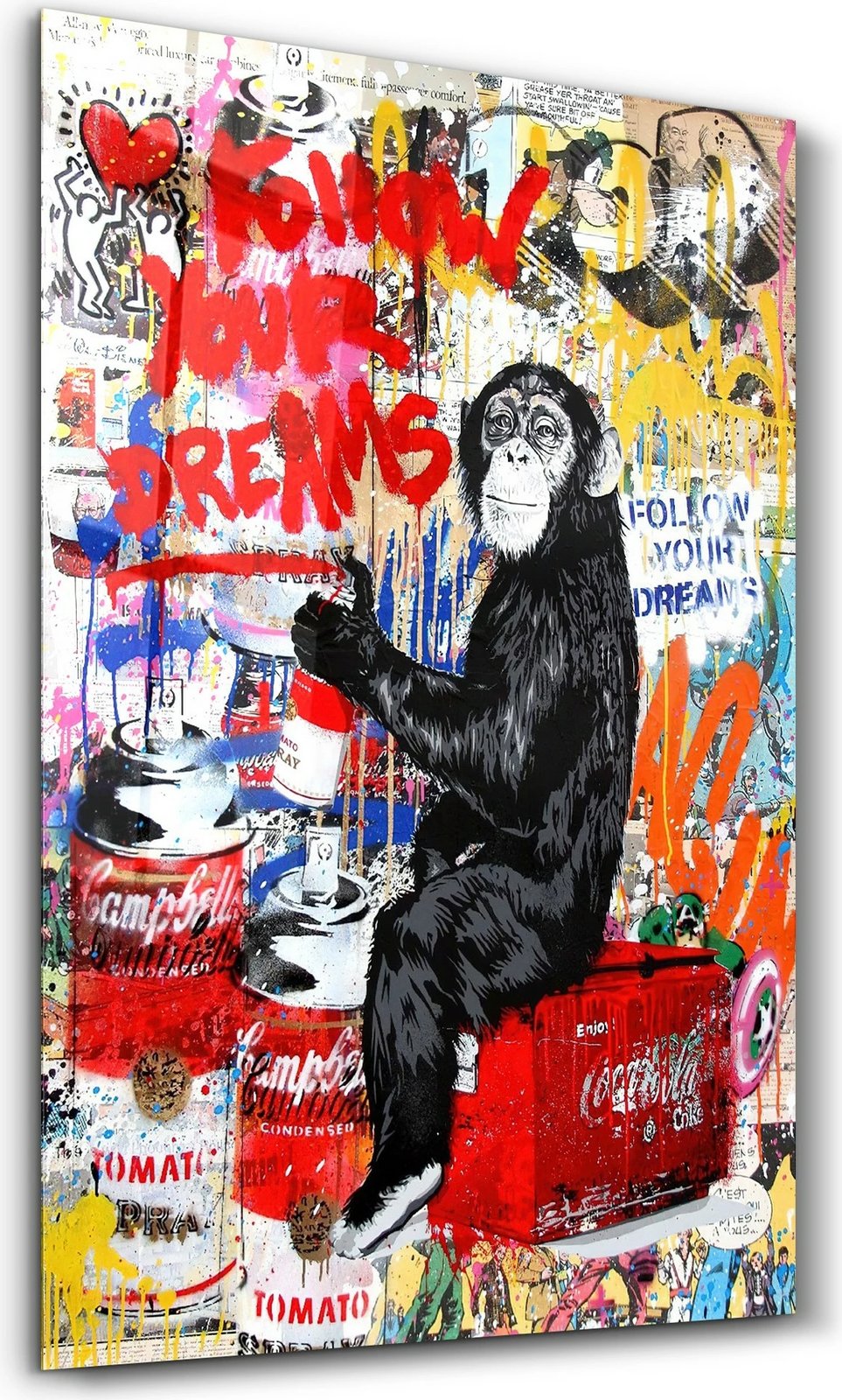 Pikturë dekorative prej xhami të temperuar, Wallity, CAM-6014, 46x72cm