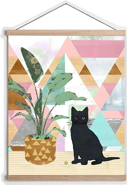 Pikturë dekorative me kornizë, shumëngjyrëshe, MRG40, 50x70cm