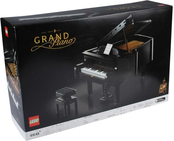 Set LEGO Ideas Grand Piano 21323, 18+, lodra ndërtimi, ngjyrë e zezë