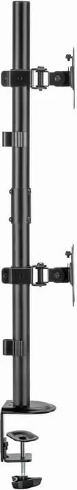 Mbajtës tavoline për 2 monitorë Gembird MA-D2-02, 17-32", deri 9 kg, i zi