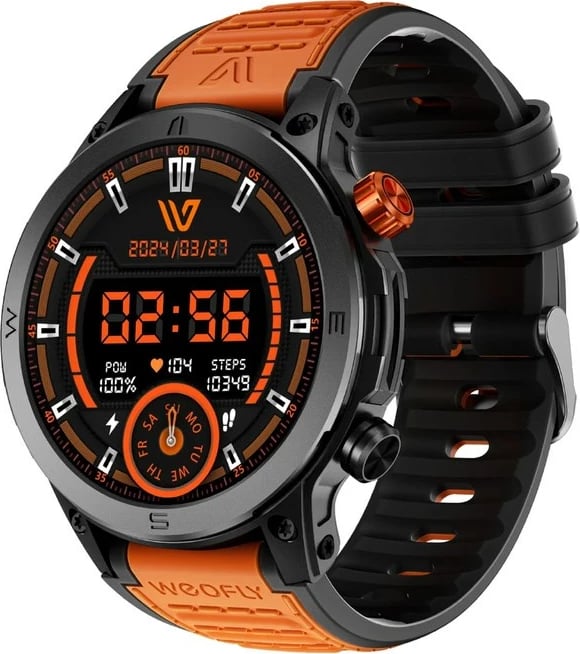 Smartwatch Weofly Conquer, 1.43" AMOLED, Bluetooth 5.3, IP68, Portokalli