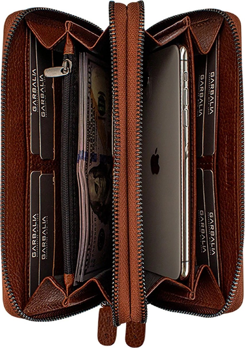 Portofol uniseks Zoozie Bags, ngjyrë tan, Orleans