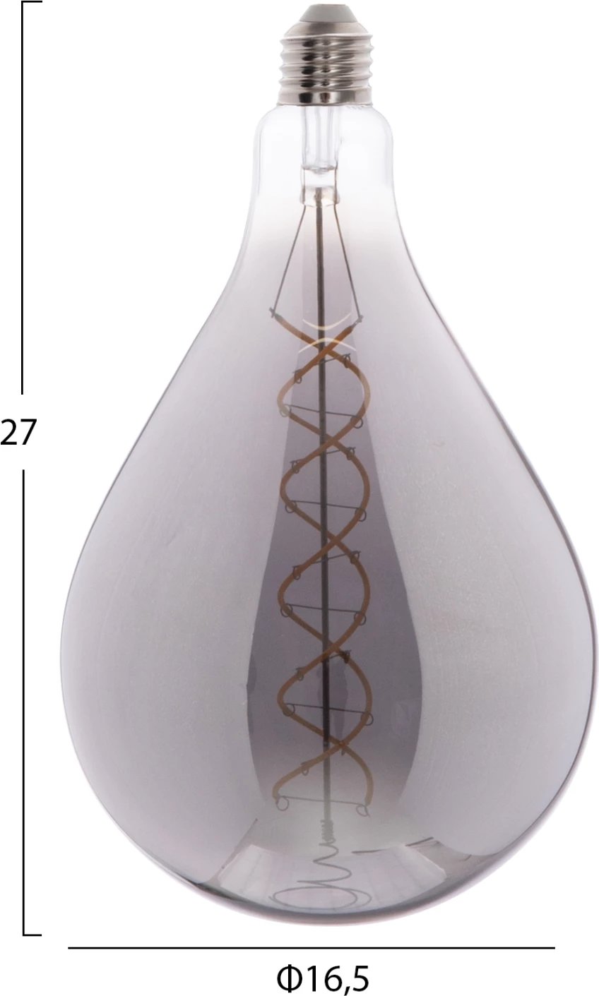 Llambë LED filament, ngjyrë tymi, FH4052.03, 8W, E27, 3000K, e zbehtë