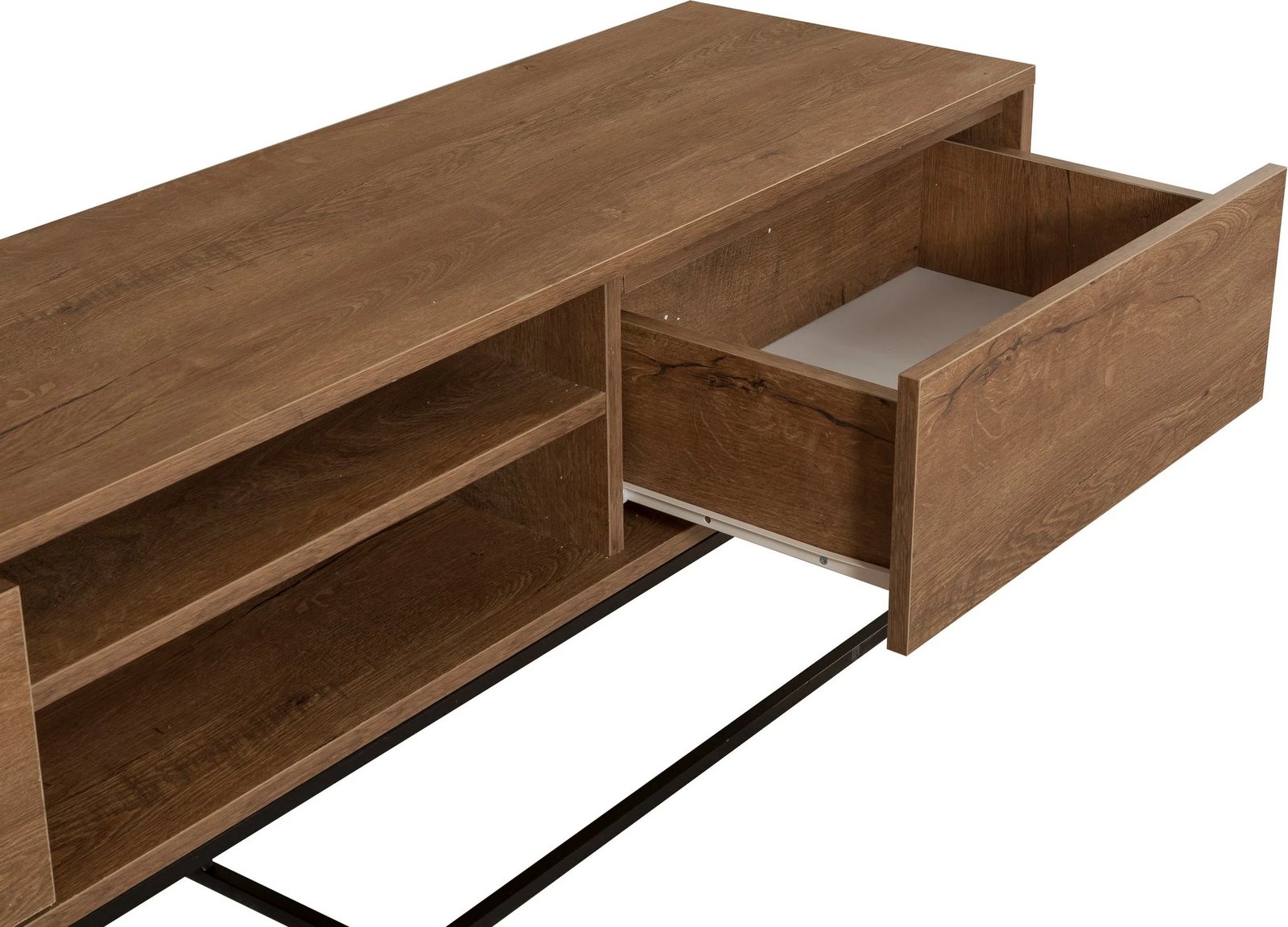 Set mobiljesh për dhomë dite, Laxus Takım 10, ngjyrë arre dhe e zezë