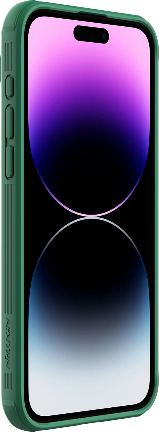 Mbështjellës Nillkin CamShield Pro Magnetic për iPhone 15 Pro Max, me kapak kamere, i gjelbër