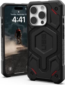 Mbështjellës UAG Monarch Pro me MagSafe për iPhone 16 Pro, Zi