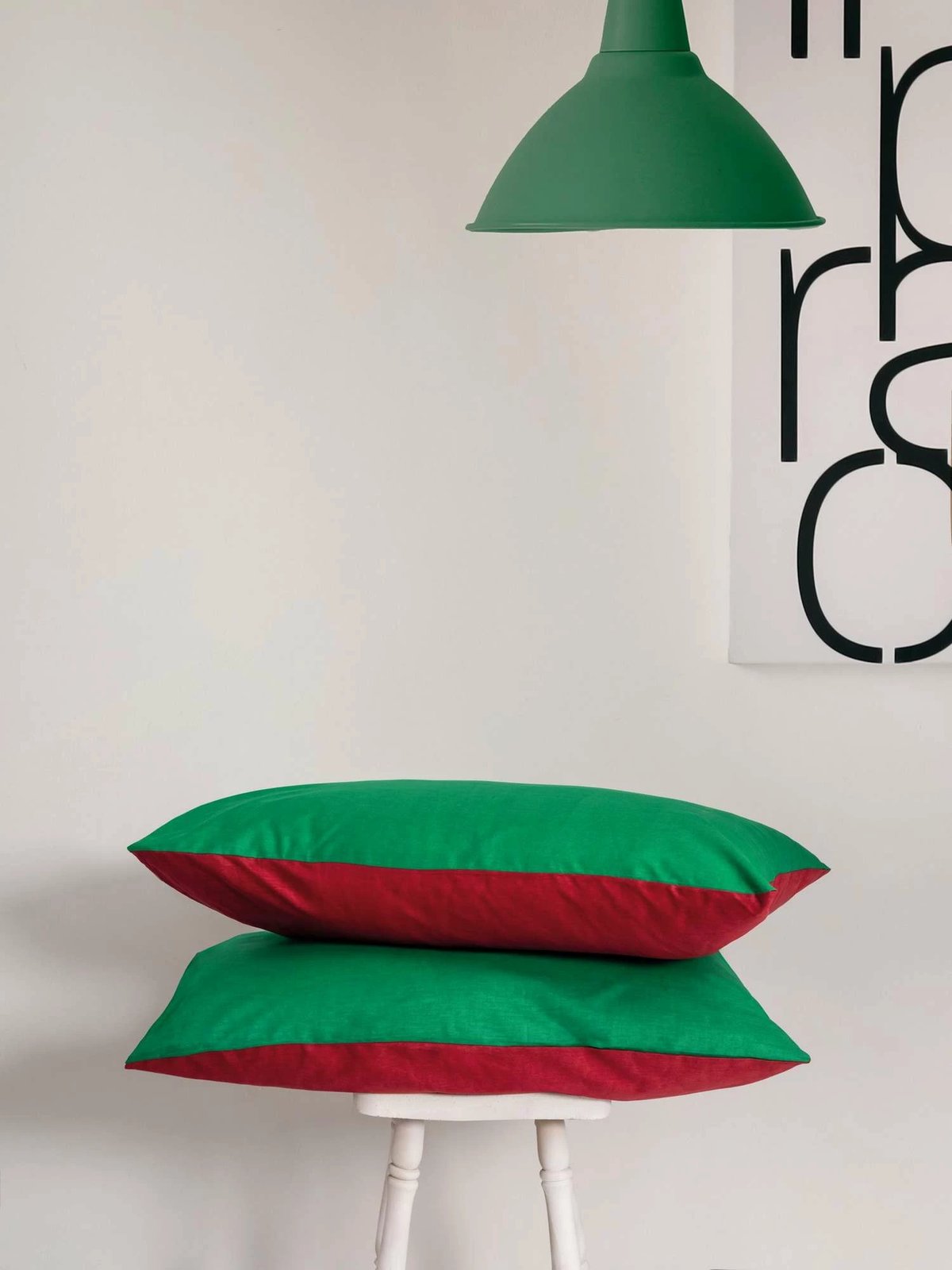 Set mbulesash për dyshek dopio, ngjyrë e gjelbër dhe e kuqe, L'essentiel, Ranforce, Holly Set mbulesash për dyshek dopio, ngjyrë e gjelbër dhe e kuqe, L'essentiel, Ranforce, Holly