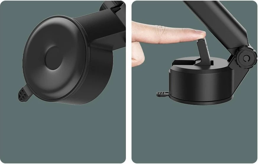 Mbajtës telefoni për veturë Baseus SUYL-TK01, gravitacional, krah teleskopik, i zi