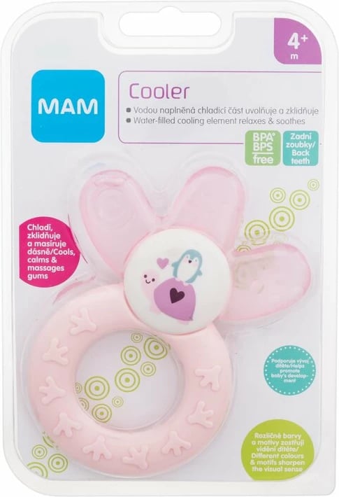 Teether MAM Cooler për fëmijë pink 1 copë