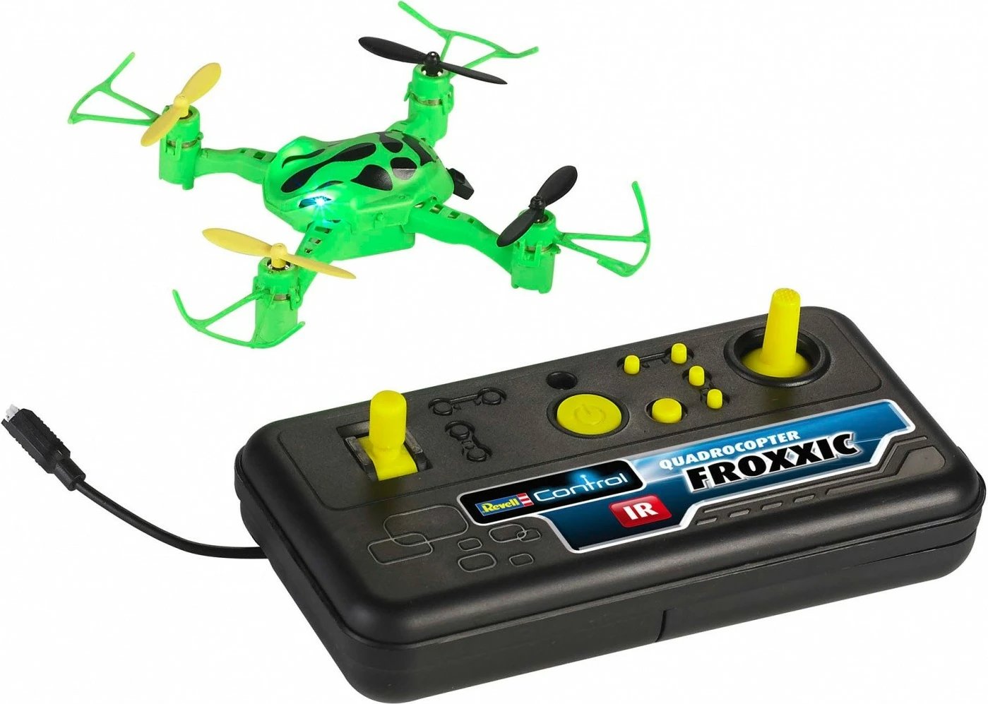 Dron i vogël Revell RC Froxxic, me telekomandë, plastikë, i zi/gjelbër