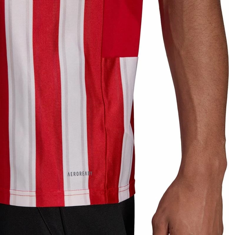 Fanellë futbolli për meshkuj adidas Striped 21, e kuqe