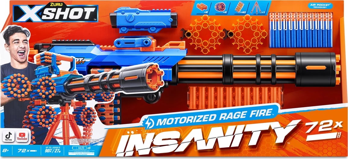 XSHOT Insanity Motorized Rage Fire by ZURU