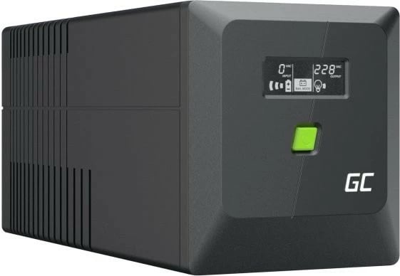 Kasë Green Cell UPSLM600, 600W/1000VA, me ekran LCD, e zezë Kasë Green Cell UPSLM600, 600W/1000VA, me ekran LCD, e zezë
