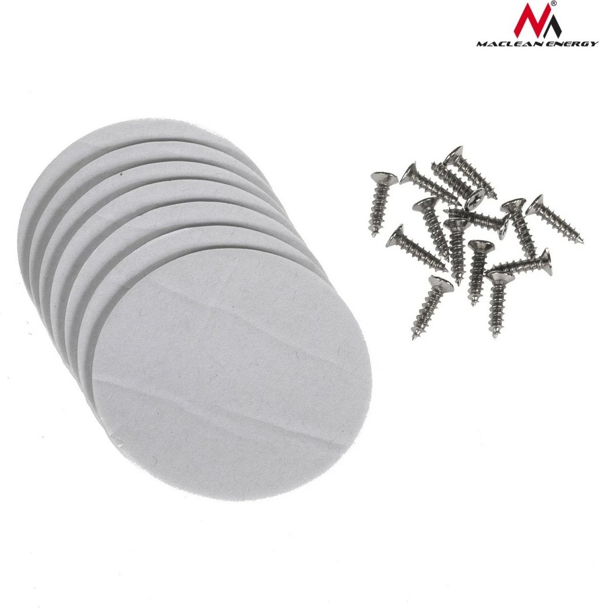 Set llambash LED me telekomandë, Maclean MCE165, rregullim ndriçimi dhe timer 30 min, me bateri 3xAAA, e bardhë, set 6 copë