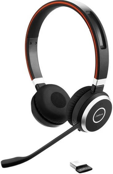 Kufje Jabra Evolve 65 TE Link 390a MS Stereo, Bluetooth, me mikrofon, e zezë