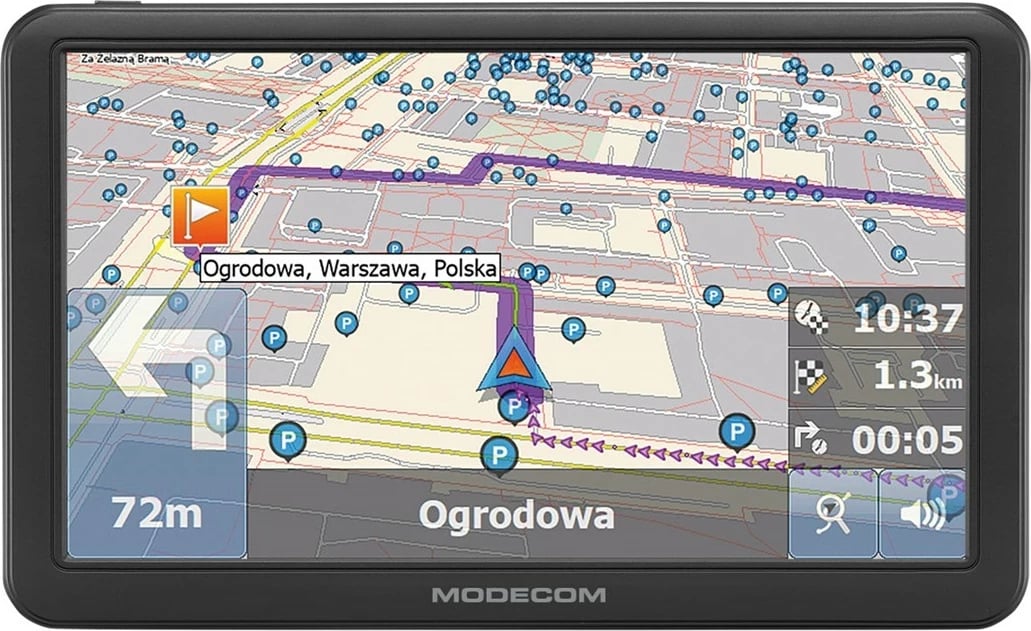 Navigacion për vetura MODECOM FreeWAY CX 7.4, 16 GB, E zezë
