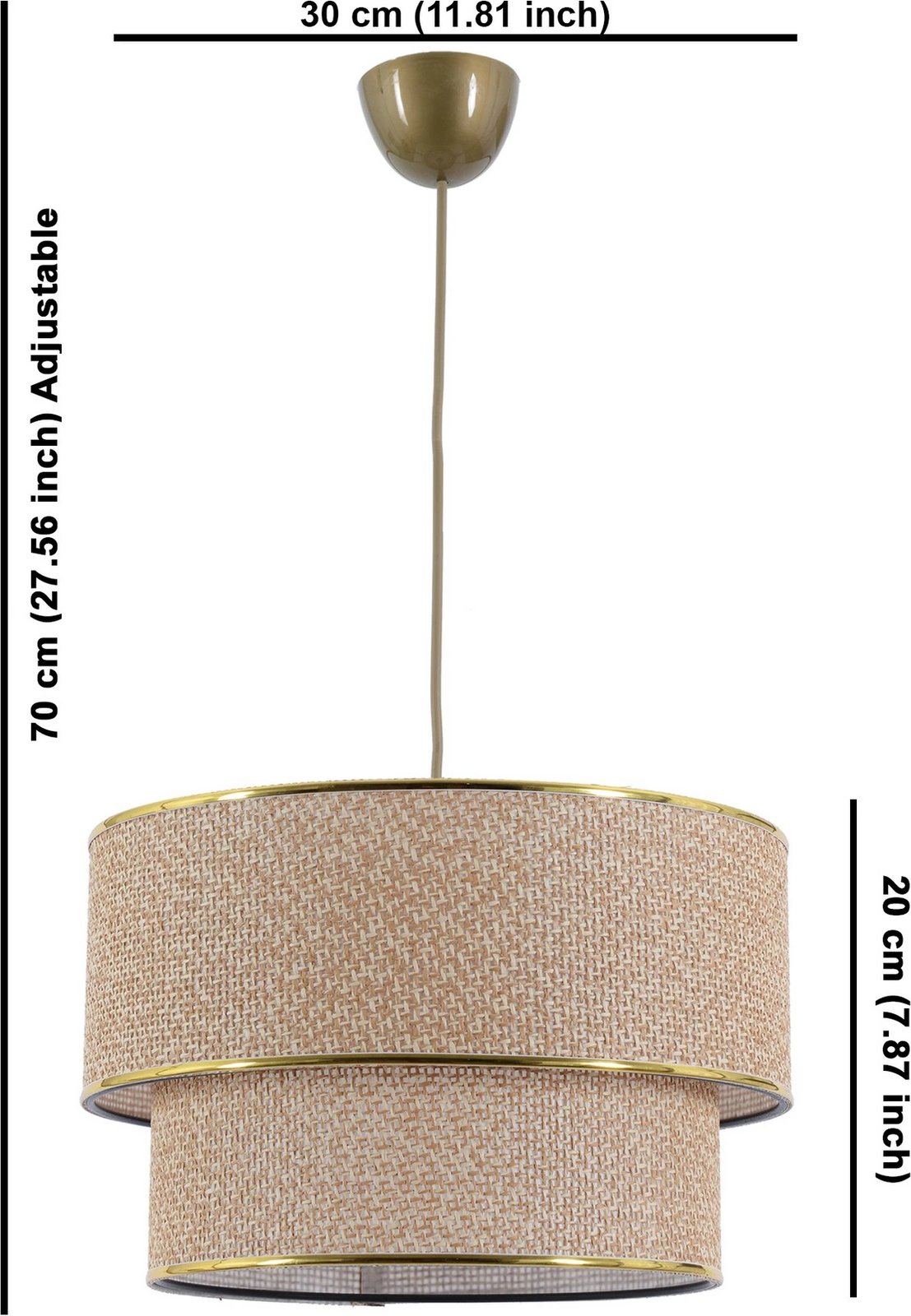 Llambë tavani Opviq, Coral Wicker, ecru dhe kafe Llambë tavani Opviq, Coral Wicker, ecru dhe kafe