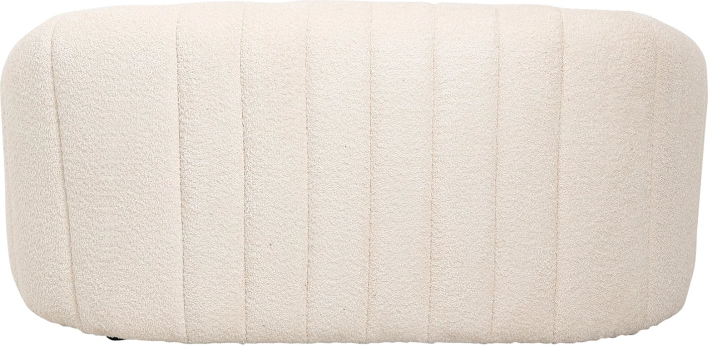 Divan dy ulës MOBY, pëlhurë boucle ecru, FH9595.06, 148x83x66H cm