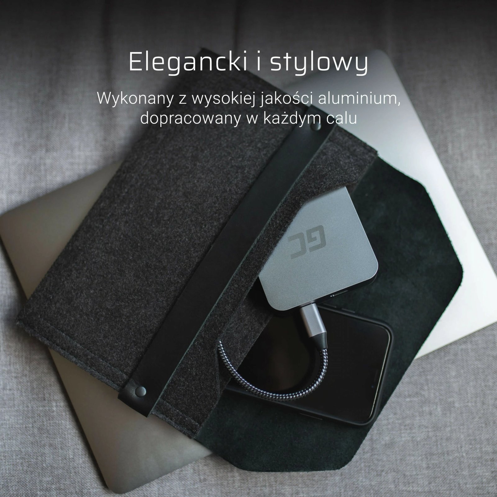 Hub USB Green Cell AK61, USB 3.2 Gen 1, 87 W, Argjendtë