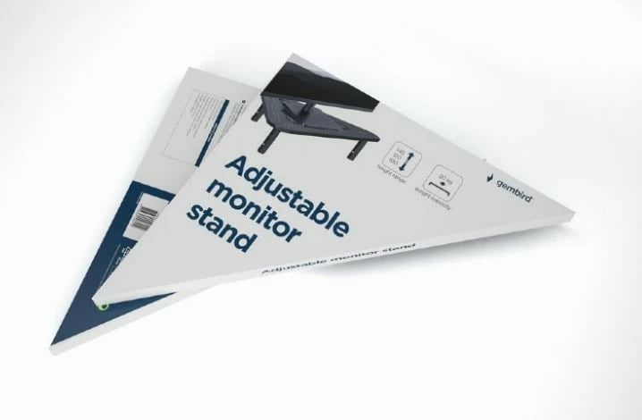 Mbajtëse monitori/laptopi Gembird MS-TABLE-02, trekëndësh, e zezë