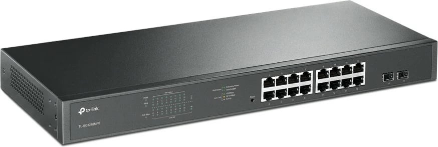 Switch TP-LINK TL-SG1218MPE, 16 porta Gigabit PoE+, 2 porta SFP, i zi
