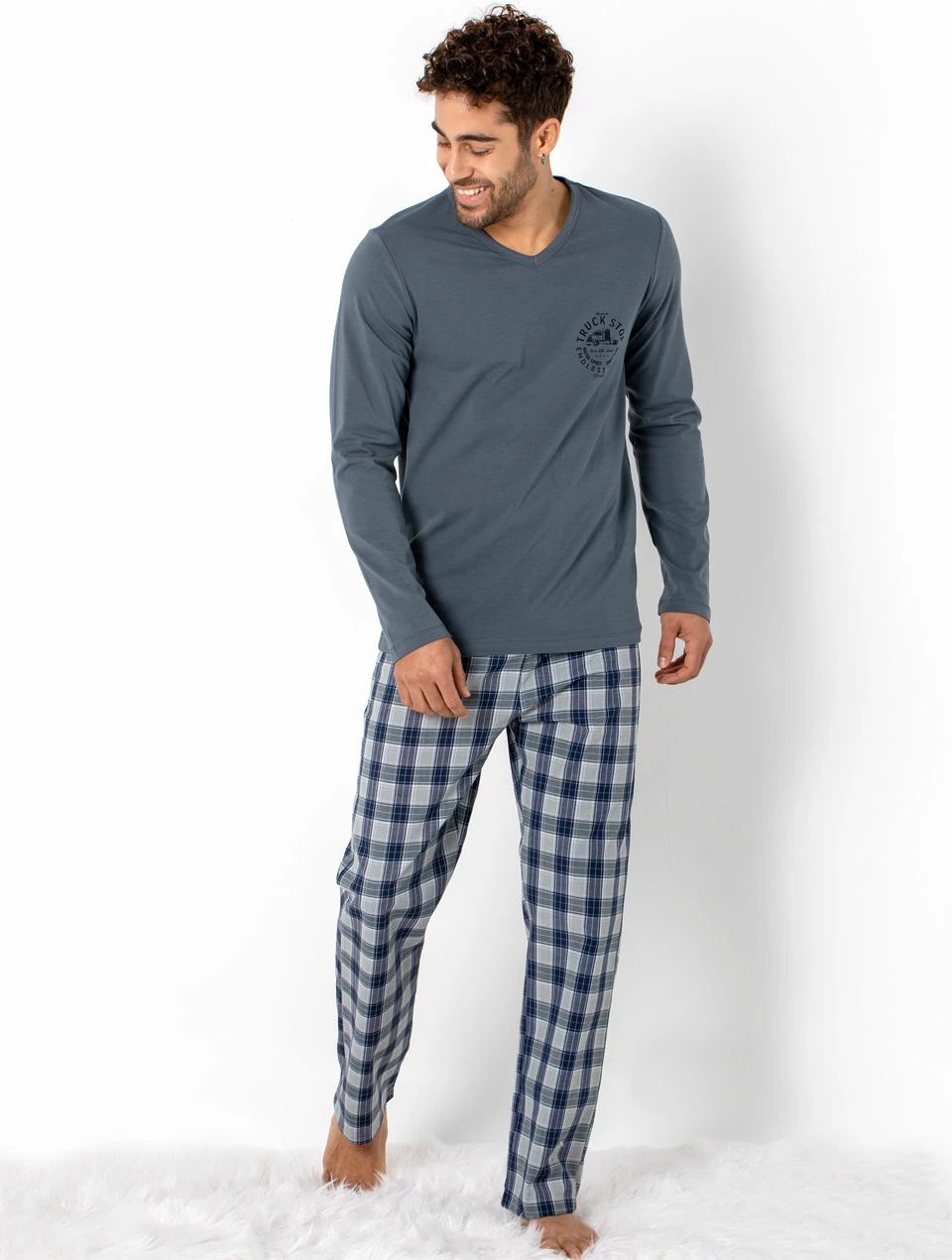 Pizhama për burra, ngjyrë fume, Jumeon 002-000308