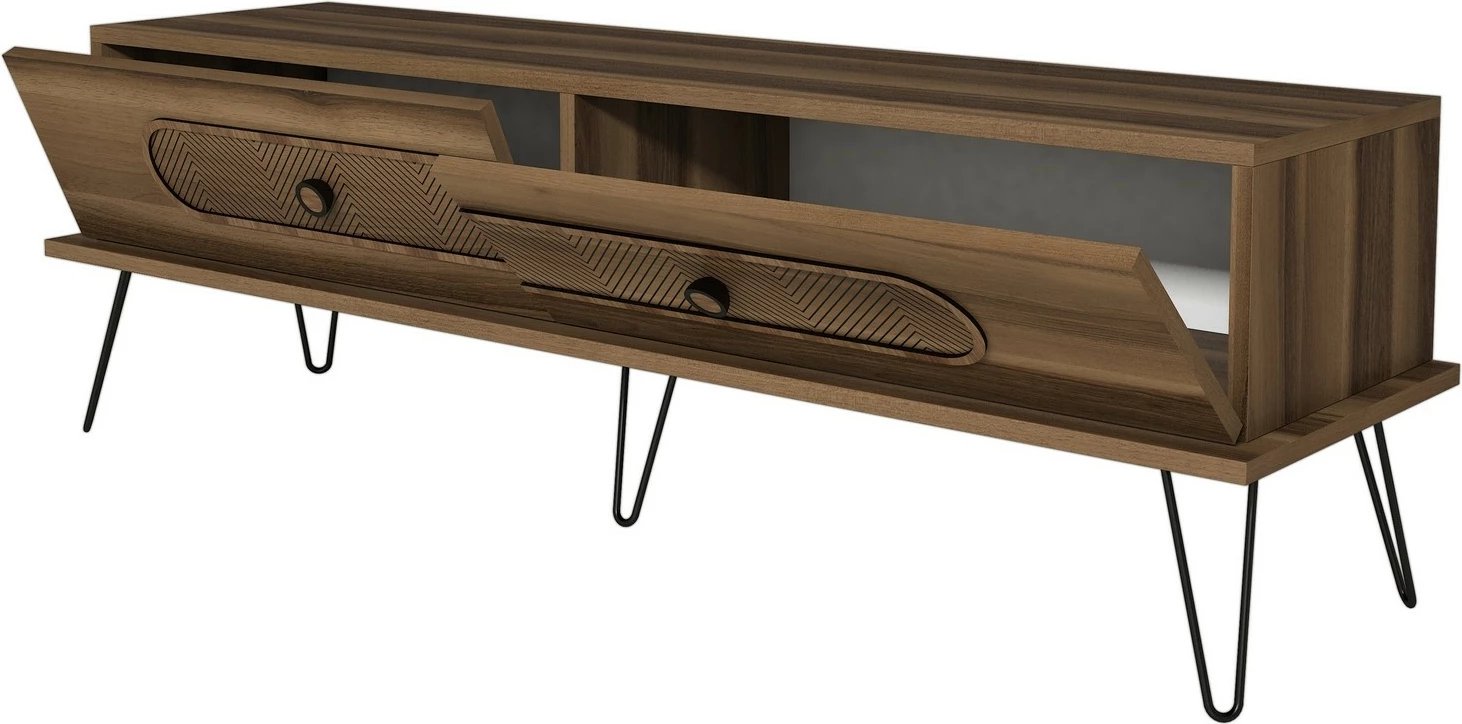 Komodë TV Hanah Home, Ekol, ngjyrë arre