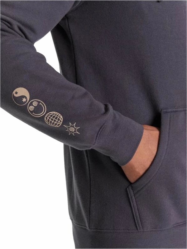 Duks me kapuq Quiksilver për meshkuj, navy blue